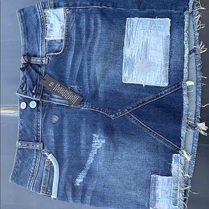 Brand New London Jean Skirt